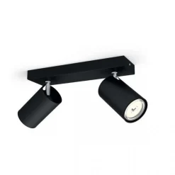 Kjøkkenbelysning Tak|Spotter & Skinner>Philips myLiving Kosipo dobbel takspot, matt Svart