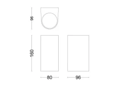 Utelamper Med Opp/Ned Lys>Philips Nightingale vegglampe utendørs opp/ned lys IP44 Svart