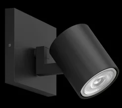 Kjøkkenbelysning Tak|Spotter & Skinner>Philips Runner taklampe 1 spot - Svart