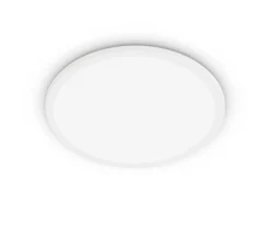 Baderomsbelysning Tak|Kjøkkenbelysning Tak>Philips superslim taklampe 25 cm 15W 4000 IP44 Kelvin 3-step dim - Hvit