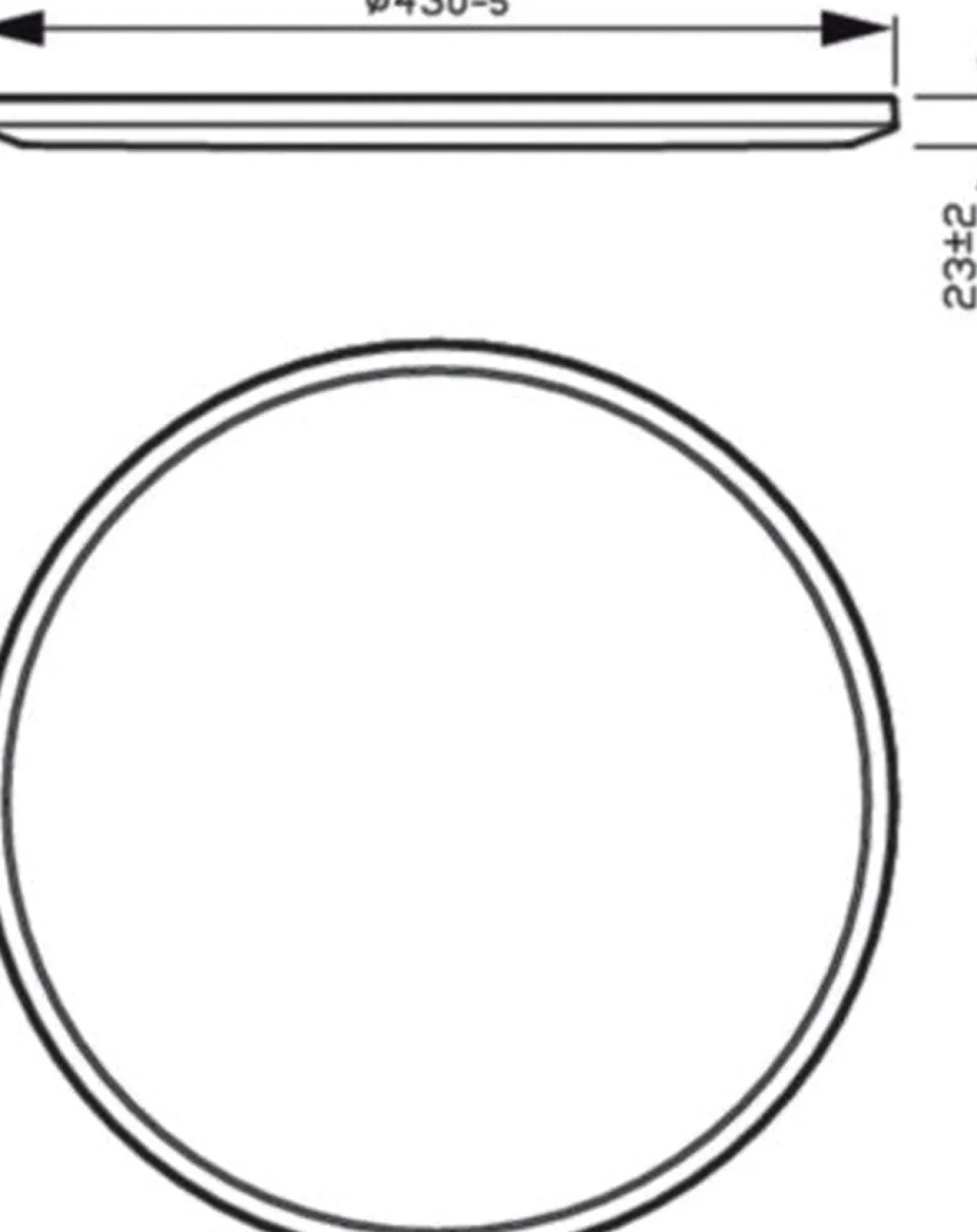 Kjøkkenbelysning Tak|Taklamper / Takplafonder>Philips superslim taklampe 43 cm 22W 2700 Kelvin 3-step dim