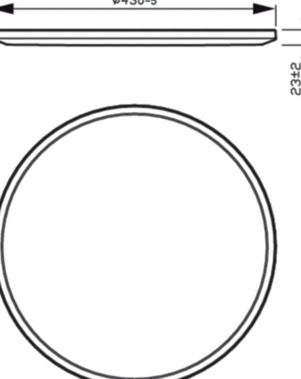 Kjøkkenbelysning Tak|Taklamper / Takplafonder>Philips superslim taklampe 43 cm 22W 2700 Kelvin 3-step dim