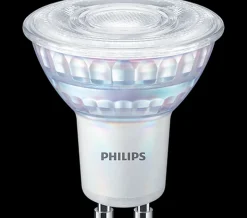 Led-Pærer Gu10 Sokkel>Philips 3,8W (50W), warmglow dimbar GU10 LED RA90, 4 pakning Klar