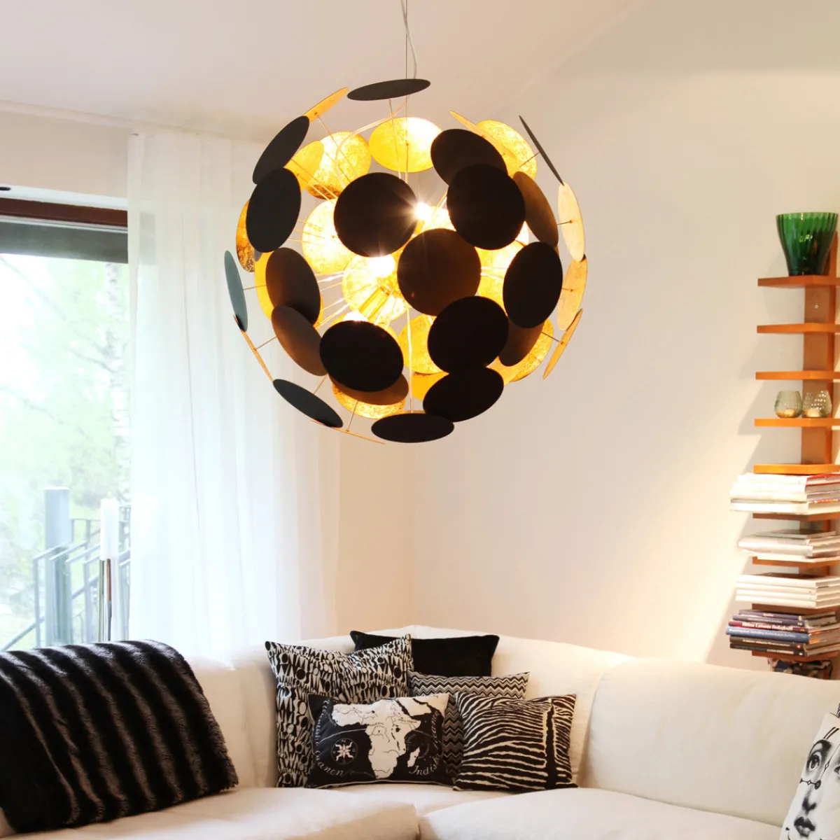 Kjøkkenbelysning Tak|Takpendler>By Rydens Planet taklampe 50 - Sand Svart