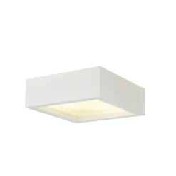 Kjøkkenbelysning Tak|Taklamper / Takplafonder>Slv Plastra firkantet taklampe 25x25 cm E27 Hvit