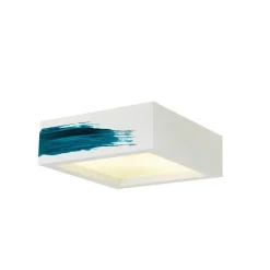 Kjøkkenbelysning Tak|Taklamper / Takplafonder>Slv Plastra firkantet taklampe 25x25 cm E27 Hvit