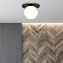 Kjøkkenbelysning Tak|Taklamper / Takplafonder>Emibig Plaza taklampe 1 lys - Svart/Opal