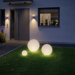 Plug & Shine System>Paulmann Plug & Shine Globe 50 cm 6,5W 3000 Kelvin IP67 - Med jordspyd Hvit