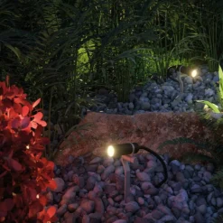 Spot På Spyd|Plug & Shine System>Paulmann Plug & Shine Platini spot med spyd 2W 3000 Kelvin IP65 Antrasitt