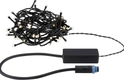 Spot På Spyd|Plug & Shine System>Paulmann Plug & Shine Yuna lyslenke 3000 Kelvin 7,4 meter IP44 1,3 Watt Svart