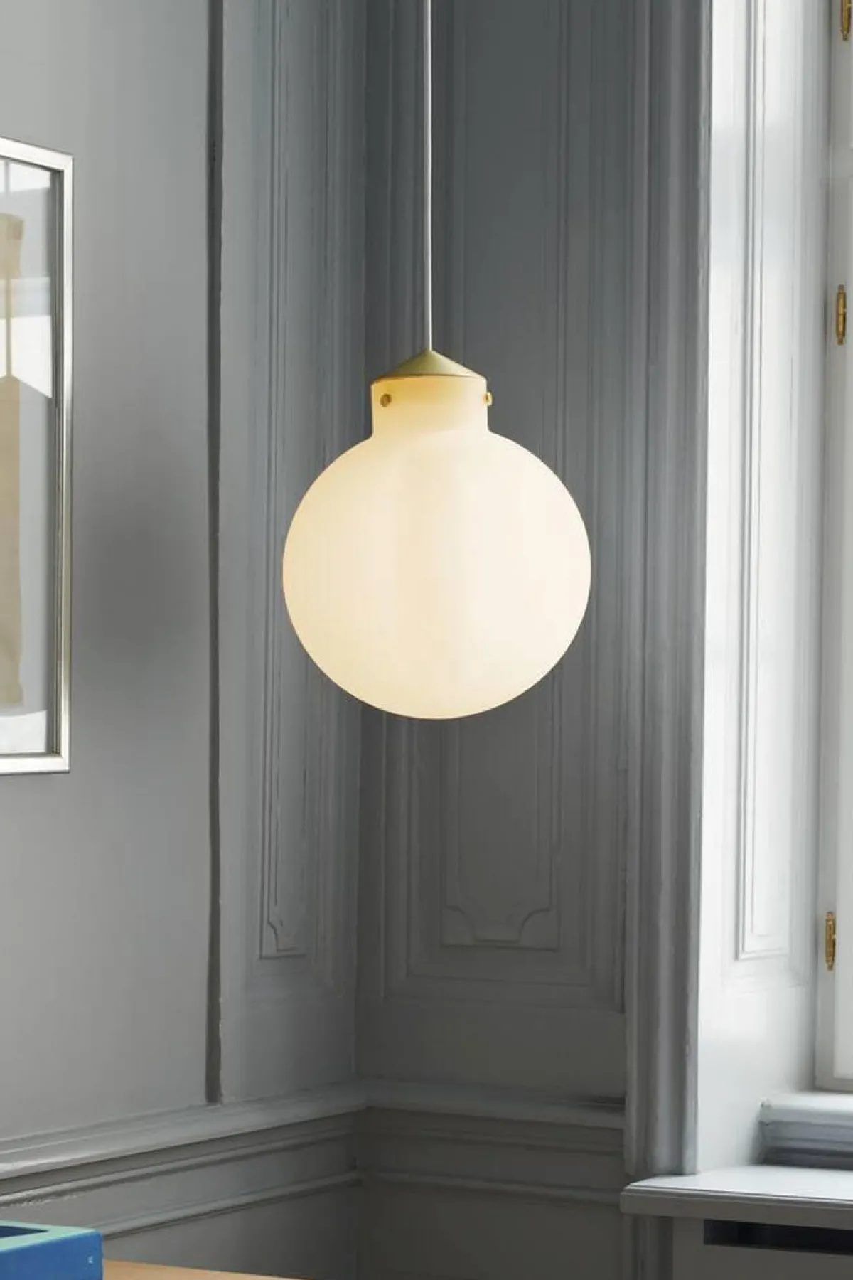 Kjøkkenbelysning Tak|Takpendler>DFTP Raito takpendel 30 rund - Opal Hvit