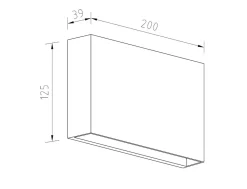 Utelamper Med Opp/Ned Lys>NorDesign Rapido K1 vegglampe utendørs ned IP65 7W LED 3000K Dimbar - grå Grafitt