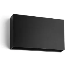 Utelamper Med Opp/Ned Lys>NorDesign Rapido K1 vegglampe utendørs ned IP65 7W LED 3000K Dimbar - Svart