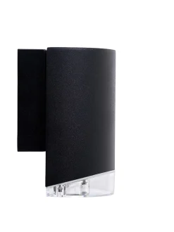 Utelamper Med Opp/Ned Lys>Dyberg Larsen Ribe vegglampe ned utendørs IP44 GU10 - Svart