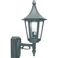 Lightup-Pris|Utelamper - Klassiske Vegglamper>Norlys Rimini vegglampe utendørs opp IP54 Svart