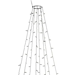 Juletrelys & Lysslynger>Konstsmide Ringslynge 8x50 LED lys 4 meter utendørs med funklefunksjon IP44 - Amber