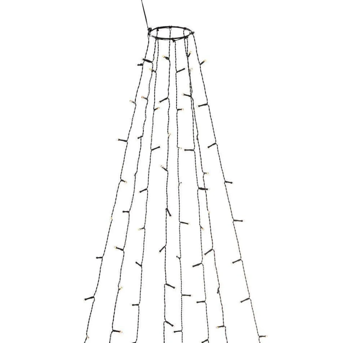 Juletrelys & Lysslynger>Konstsmide Ringslynge 8x50 LED lys 4 meter utendørs med funklefunksjon IP44 - Amber