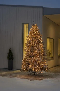 Juletrelys & Lysslynger>Konstsmide Ringslynge 8x50 LED lys 4 meter utendørs med funklefunksjon IP44 - Amber