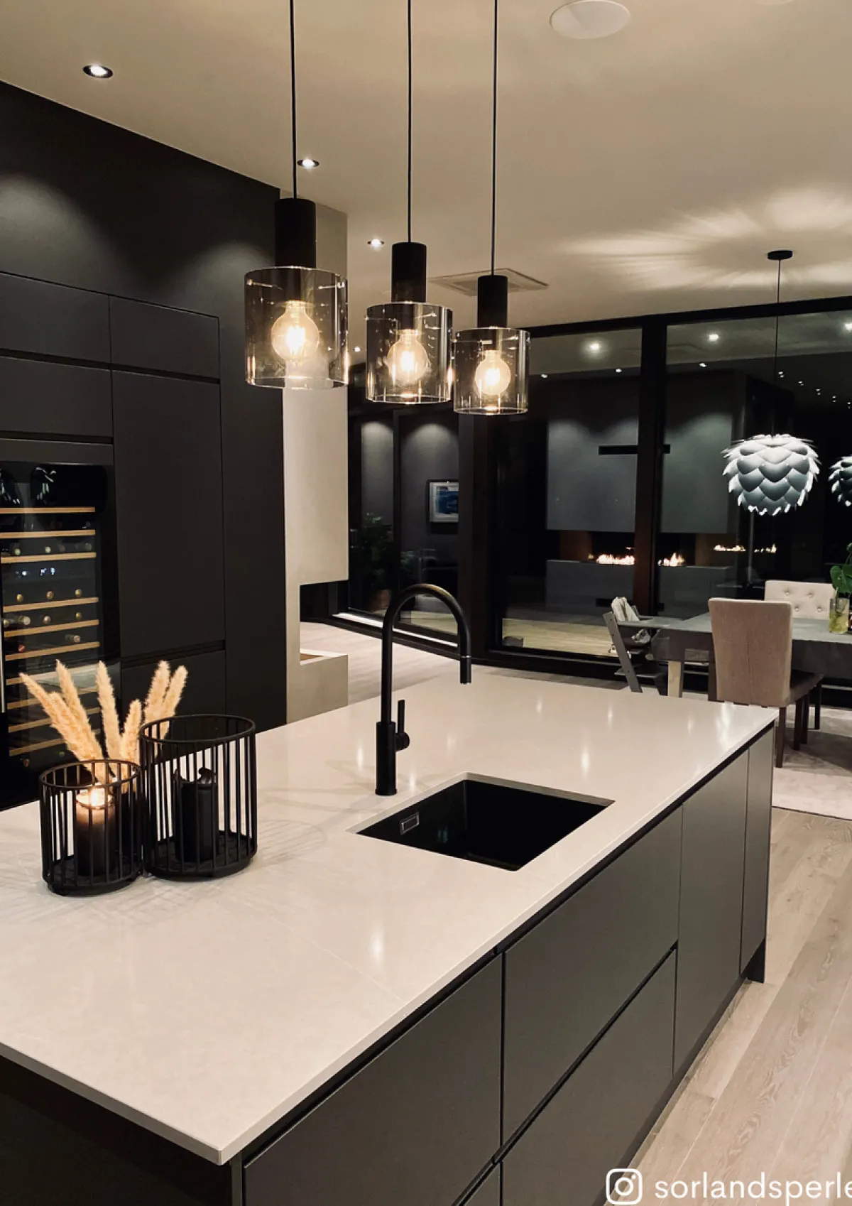 Kjøkkenbelysning Tak|Takpendler>Ms - belysning Roxy takpendel skinne 3 stk 20 cm - farget Røyk