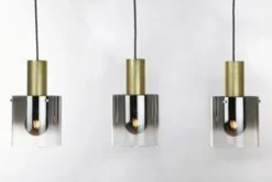 Kjøkkenbelysning Tak|Takpendler>Ms - belysning Roxy takpendel skinne 3 stk 20 cm - Messing/Røykfarget Messing / Røyk