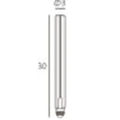 Dekorpære E27>Design by Us Rørpære Pliseé Klar