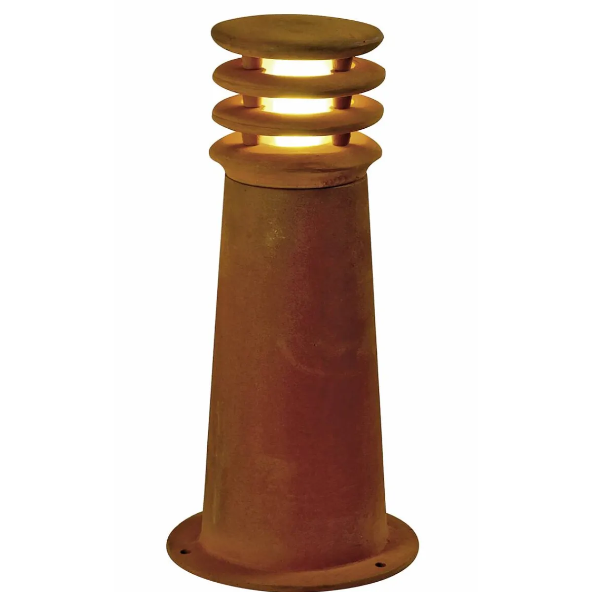 Pullert>Slv y rund pullert 40 cm IP55 Rust