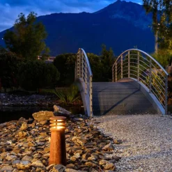 Pullert>Slv y rund pullert 40 cm IP55 Rust