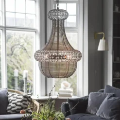 Kjøkkenbelysning Tak|Lysekroner>Pr home of Scandinavia Ab Saba taklampe 51 cm - Sølv