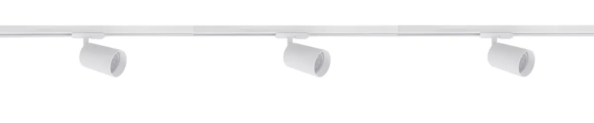 Kjøkkenbelysning Tak|Vox Spotskinner>NorDesign Secco spotskinne 3 spotter 1 meter - Pure white Hvit