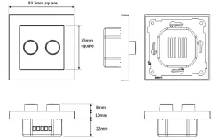 Lightup-Pris|Dimmere>Sg Armaturen As SG LEDDim dobbel dimmer - 2x100W - Hvit