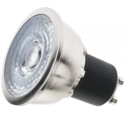 Led-Pærer Gu10 Sokkel>Sg Armaturen As SG 6W børstet gu10 COB 2700K 32D Stål