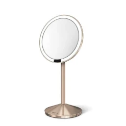 Sminkespeil Med Lys>Simplehuman sminkespeil med lys, 12 cm - Rosegull, reisespeil Rosa