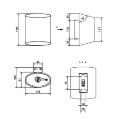 Vegglamper Med Opp/Ned Lys><noscript><img width=
