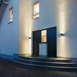 Utelamper Med Opp/Ned Lys>Slv Sitra vegglampe utendørs opp/ned IP44 Antrasitt