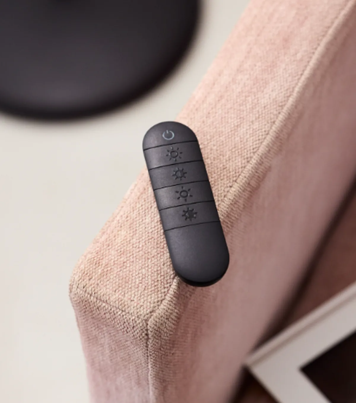 Uplight|Leselamper Gulv>Halo Designs Slim uplight gulvlampe med leselys og fjernkontroll Svart