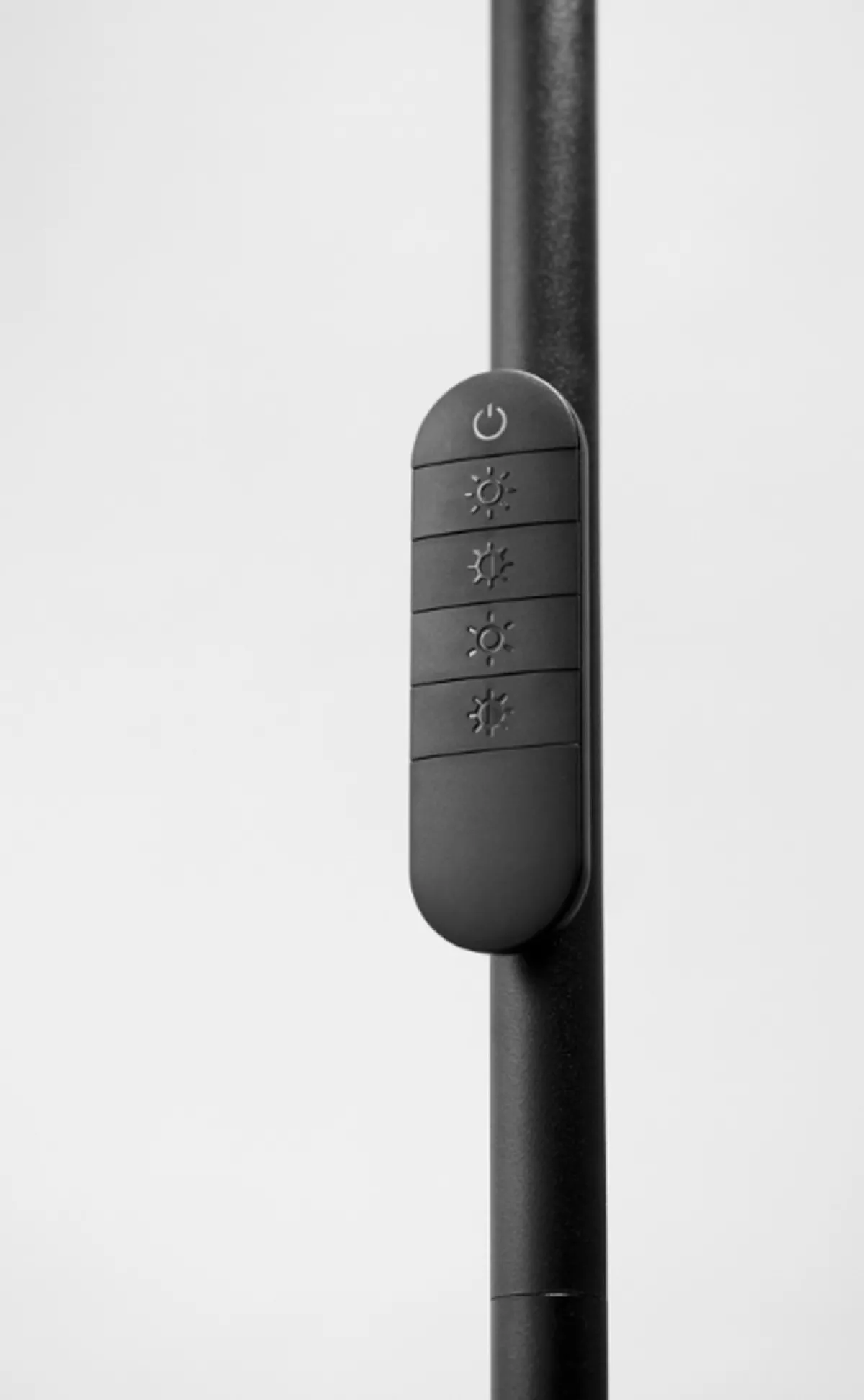 Uplight|Leselamper Gulv>Halo Designs Slim uplight gulvlampe med leselys og fjernkontroll Svart