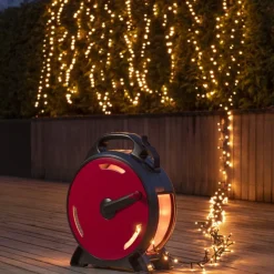 Juletrelys & Lysslynger>Konstsmide Slynge 1200 LED, 37 meter julelys på trommel IP44 - Varmhvit