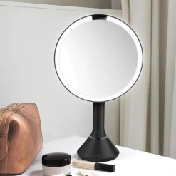 Sminkespeil Med Lys>Simplehuman Sminkespeil med lys, sensor og oppladbart - Svart