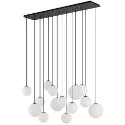 Kjøkkenbelysning Tak|Takpendler>Nowodvorski Snowball takkpendel Svart / Hvit