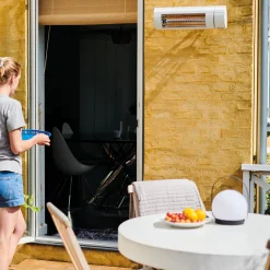 Terrassevarmere>Solamagic Eco+ Pro terrassevarmer 2000W ARC m/Fjernkontroll - Hvit