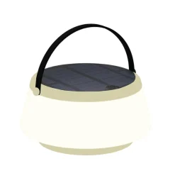 Solcellebelysning>NorDesign Solar bordlampe 2,2W 2700 Kelvin IP44 utendørs med solcelle Hvit