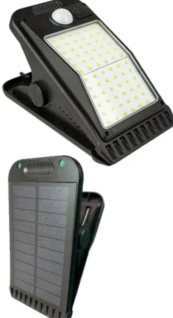 Solcellebelysning|Pullert>NorDesign Solar Sensor clips vegglampe utendørs 4W 3000K IP65 - Solcelle Svart