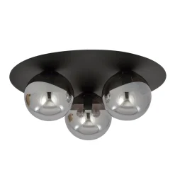 Kjøkkenbelysning Tak|Taklamper / Takplafonder>Emibig Solar taklampe 3 lys - Svart/Røykfarget Svart / Røyk