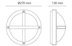 Kjøkkenbelysning Tak|Utelamper - Veggskjold / Plafond>Sg Armaturen As Solo vegglampe 11,5W 3000K dimbar