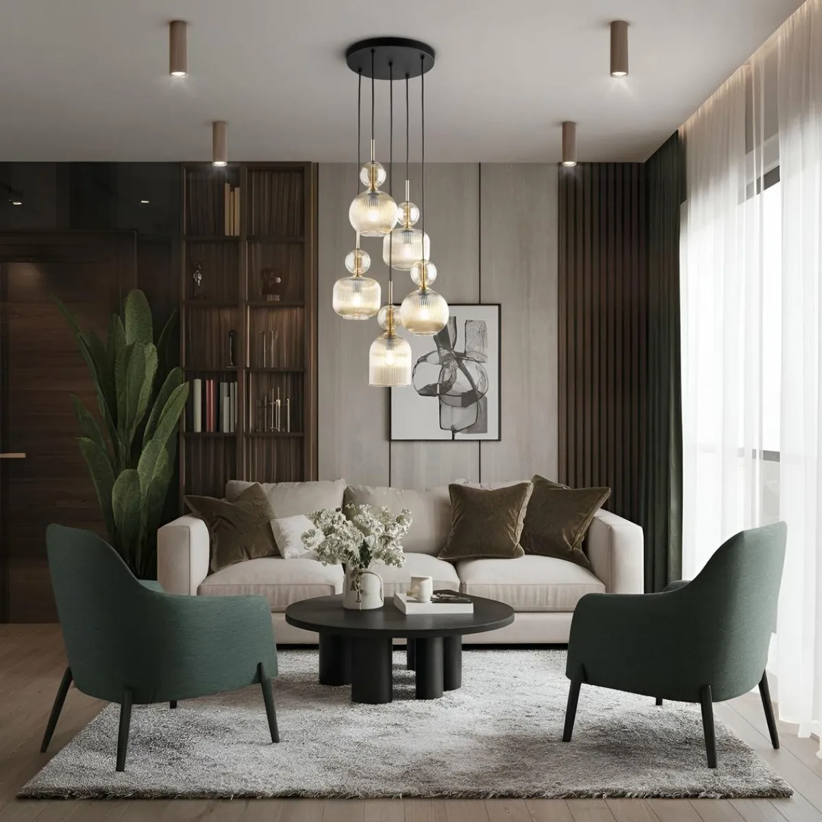 Kjøkkenbelysning Tak|Takpendler>TK Lighting Sophia takpendel 5-lys