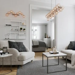 Kjøkkenbelysning Tak|Takpendler>By Rydens Splendor bar takpendel - Amber Messing / Amber