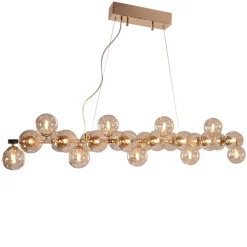 Kjøkkenbelysning Tak|Takpendler>By Rydens Splendor bar takpendel - Amber Messing / Amber