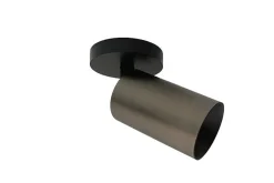 Kjøkkenbelysning Tak|Spotter & Skinner>Antidark Spoton Circle takspot 1 lys GU10 - /Titanium Svart