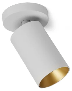 Kjøkkenbelysning Tak|Spotter & Skinner>Antidark Spoton Circle takspot 1 lys GU10 - Hvit/Gullfarget Hvit / Gull