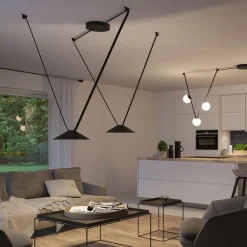 Uline Beltesystem>Paulmann Startsett for ULine belte system 12W Cone pendel Svart